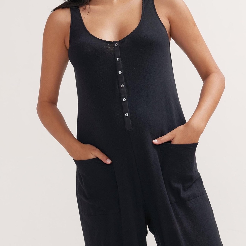 Hatch Black Sleeveless Jumpsuit